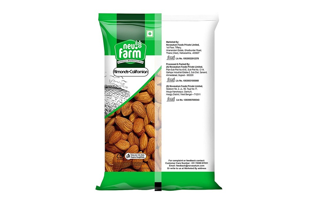 Neu.Farm Almonds Californian    Pack  100 grams